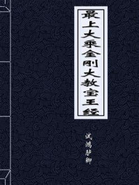 最上大乘金刚大教宝王经/宋朝散大夫试鸿胪卿