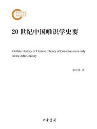 20世纪中国唯识学史要（国家社科基金后期资助项目）/袁宏禹