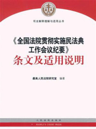 《全国法院贯彻实施民法典工作会议纪要》条文及适用说明/最高人民法院研究室