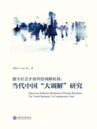 健全社会矛盾纠纷调解机制:当代中国“大调解”研究/胡洁人
