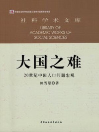 大国之难:20 世纪中国人口问题宏观/田雪原 著